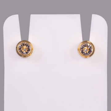 Brillantes Studex April Crystal - Chapado en oro