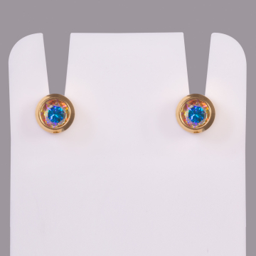 Brillantes Studex Rainbow Crystal - Chapado en oro