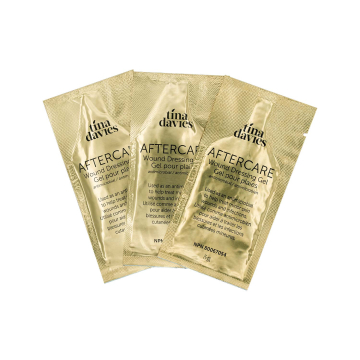 Pack de 10 sobres individuales de gel para despues del afeitado Tina Davies (5g)