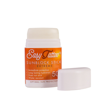 Easytattoo - Bloqueador solar total en barra SPF 50 (10g)