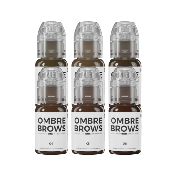 Pigmento Para PMU Perma Blend Luxe - Paulina Osinkowska Ombre Brows Set - 6x 15 ml