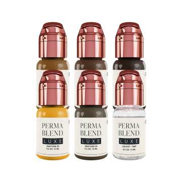Pigmentos Para PMU Perma Blend Luxe - Set Restore de Stevey G.- 6x 15 ml