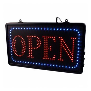 Señal Luminosa 'Open' Colgable (Cadena)