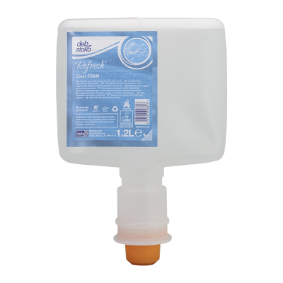 Deb Stoko Refresh Relleno para el Dispensador de Jabón de Espuma Transparente de 1,2 L